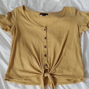 American eagle button up top